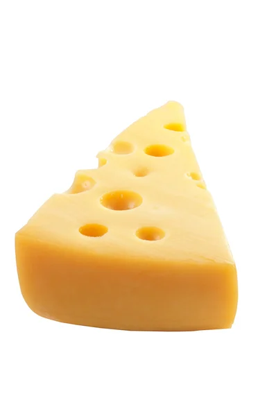 チーズ、白で隔離されます。 — ストック写真