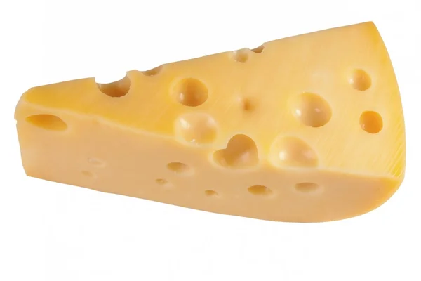 Un formaggio isolato — Foto Stock