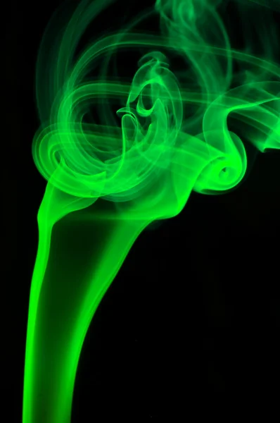 Abstrakter grüner Rauch — Stockfoto