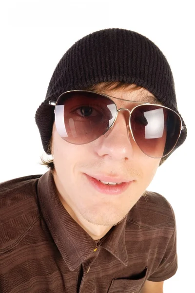 Chico joven en gafas de sol  . — Foto de Stock