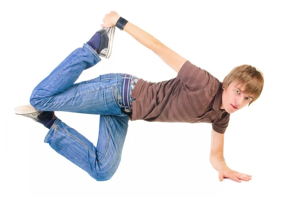 Jeune breakdancer posant. — Photo