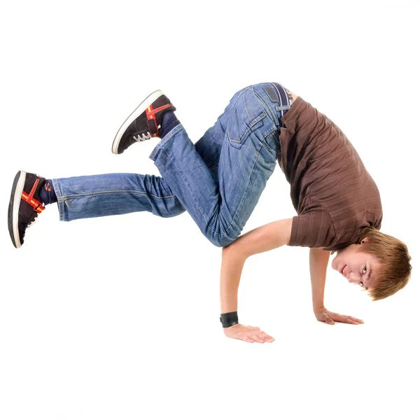 Jonge breakdancer poseren. — Stockfoto