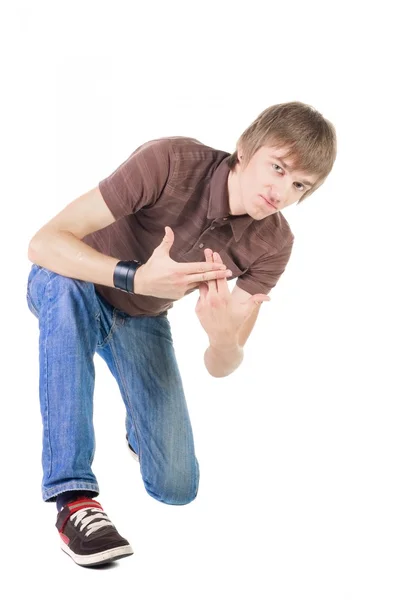 Young breakdancer posing. — Stock Photo, Image