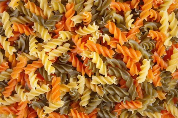 Multicolor spiral macaroni. — Stock Photo, Image
