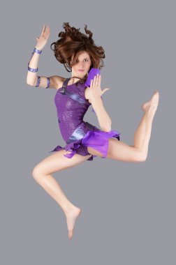 Young dancer is posing clipart