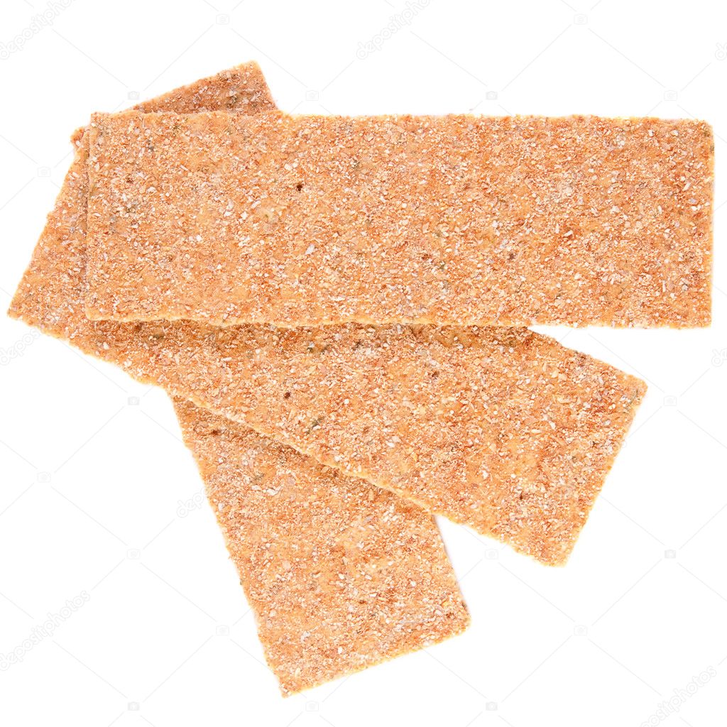 Slices of low caloric crispbread