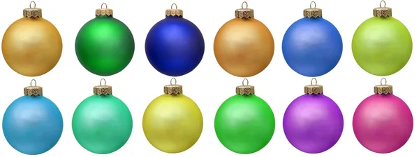 Collection of colored christmas ornament . Isola — Stock Photo, Image