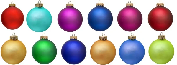 Collection of colored christmas ornament . Isola — Stock Photo, Image
