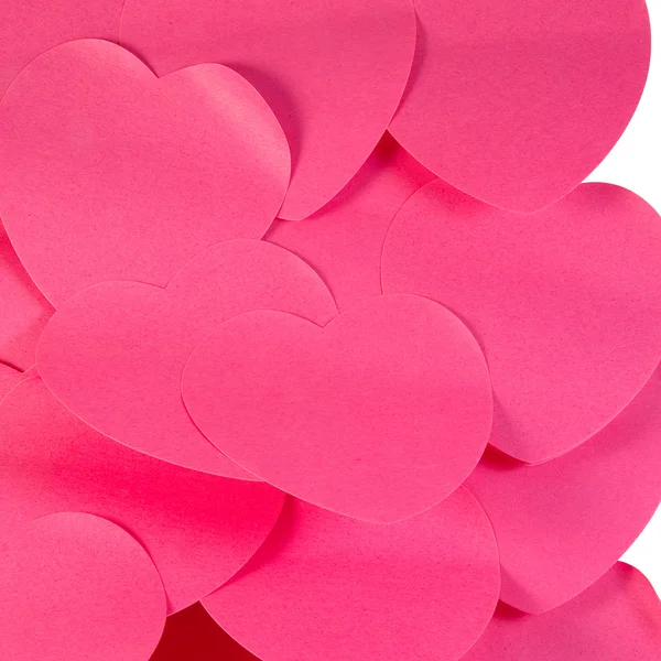 Pink heart stickers. Royalty Free Stock Photos