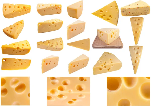 Большая страница коллекции сыр — стоковое фото