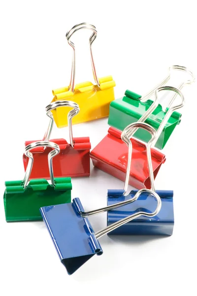 stock image Group of multicolor paper clips