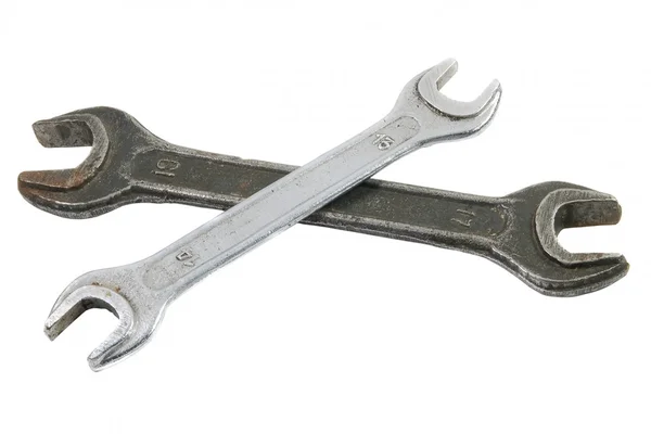 Два старих гайкового ключа / ключа — стокове фото