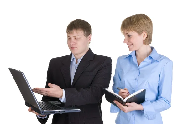 Portrait of two business — Stock Photo, Image