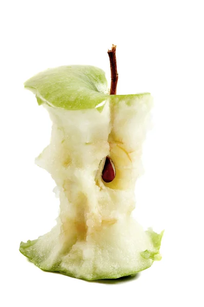 Grüner Apfel-bit. — Stockfoto
