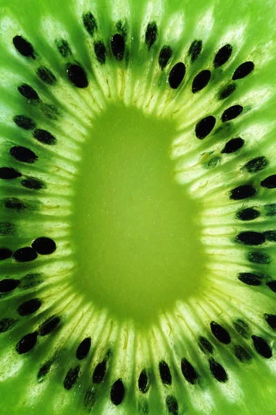 Fotografie Macro a unei bucăți de kiwi . — Fotografie, imagine de stoc