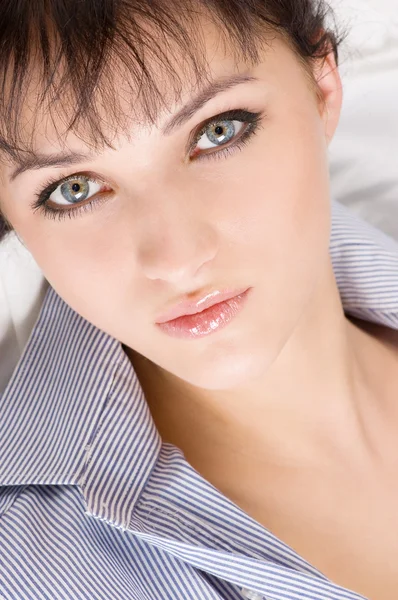 Portrait of sexual brunette. Stock Picture