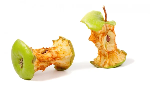 Grönt äpple bitar. — Stockfoto