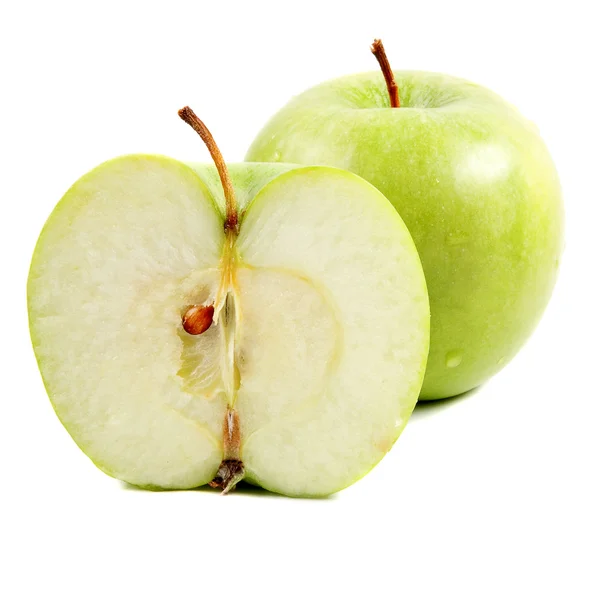 2 つのリンゴ ストック画像