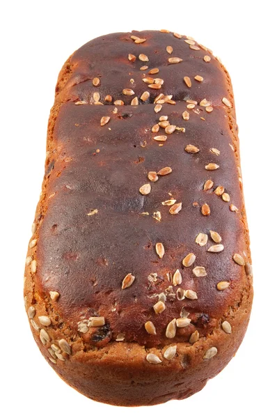 Zwart brood met zonnebloemzaad — Stockfoto