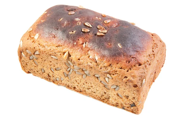 Черный хлеб с семенами подсолнечника — стоковое фото