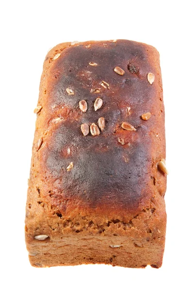 Pão preto com sementes de girassol — Fotografia de Stock
