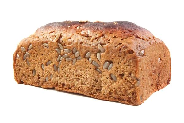 Svart bröd med solrosfrön — Stockfoto