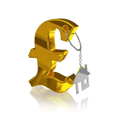 Gold_pound_home clipart