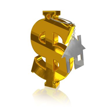 Gold_dollar_home clipart
