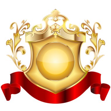 Heraldic shield v.2 clipart