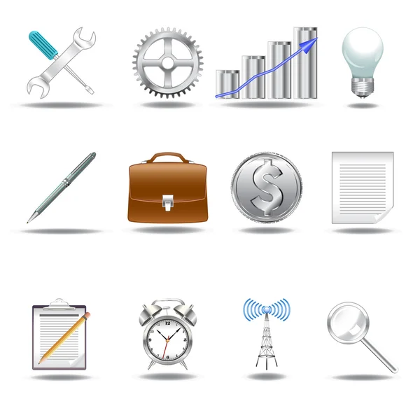 3D icons v.1 — Stock Vector