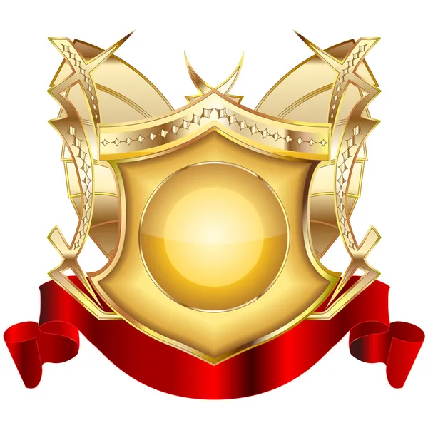 紋章入りの盾 v.3 — ストックベクタ