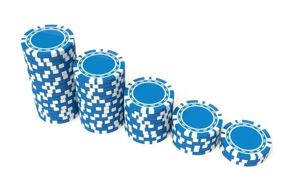 Gioco d'azzardo blu — Foto Stock