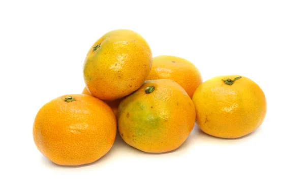 Altı mandarin — Stok fotoğraf