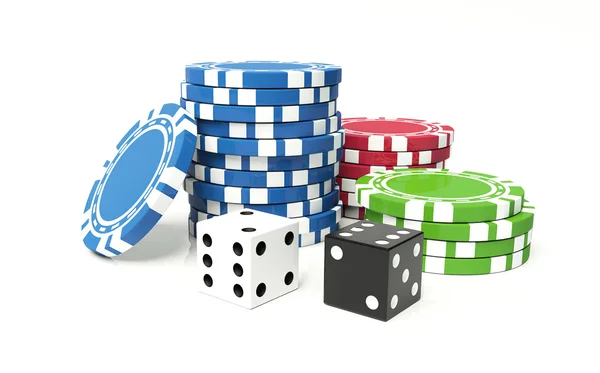 Casino complect — Stock Photo, Image