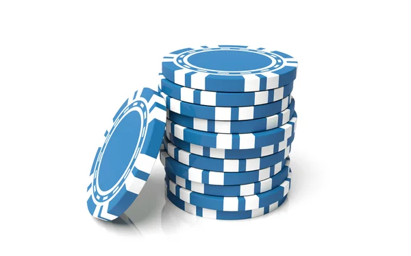Gioco d'azzardo blu — Foto Stock
