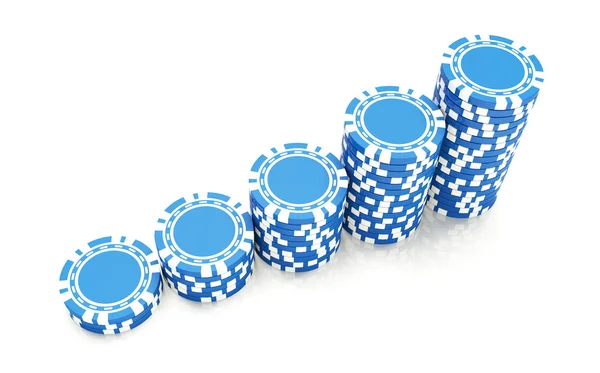 Modré hazardní hry — Stock fotografie