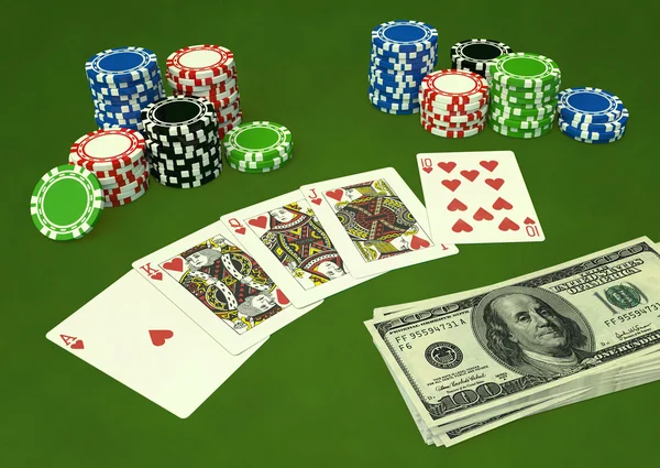 Casino tafel — Stockfoto