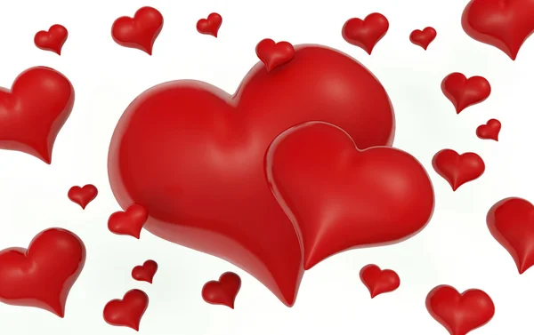 stock image Hearts background