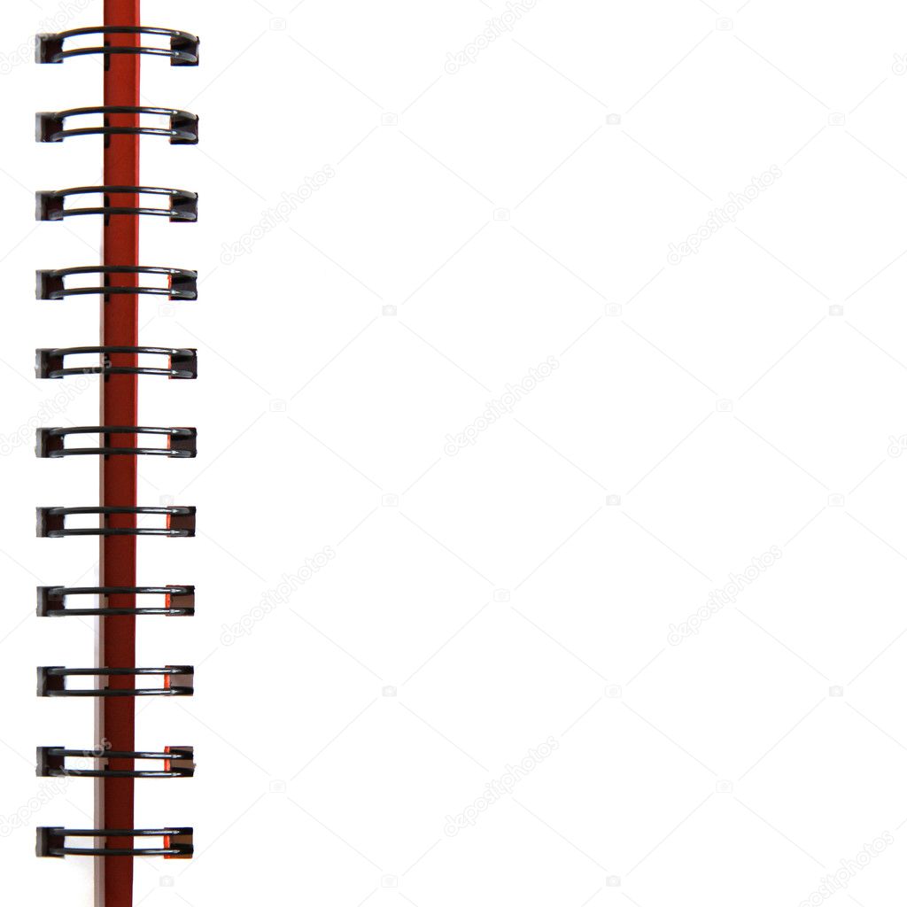 Spiral of notebook