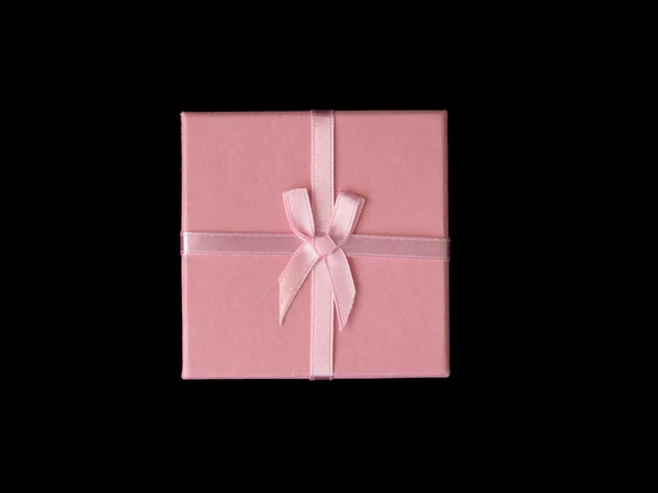 Růžový dárkový box — Stock fotografie