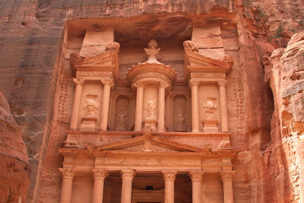 Bella vista del Tesoro a Petra — Foto Stock