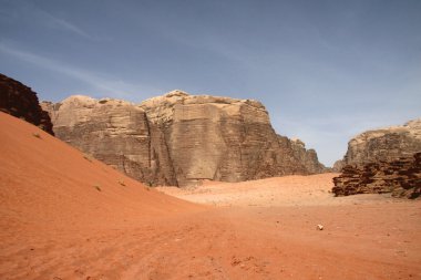 Red sand dunes clipart