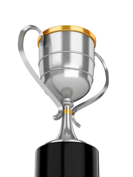 Taça vencedora prata — Fotografia de Stock