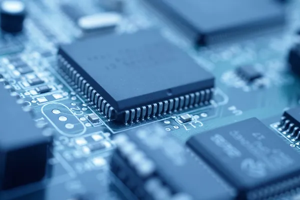 Tecnología futurista - imagen de una CPU — Foto de Stock