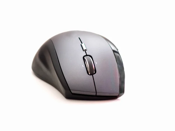 Moderní počítačová myš na bílém pozadí — Stock fotografie