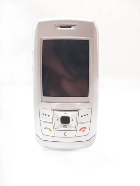 Beyaz izole cep telefonu — Stok fotoğraf