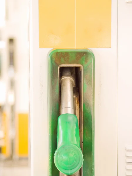 Tankstation - brandstof mondstuk — Stockfoto