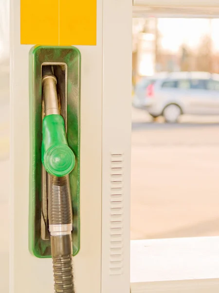 Tankstation - brandstof mondstuk — Stockfoto