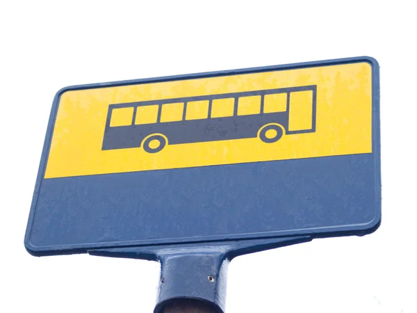 Сучасному датському автобус знак зупинки Стокова Картинка