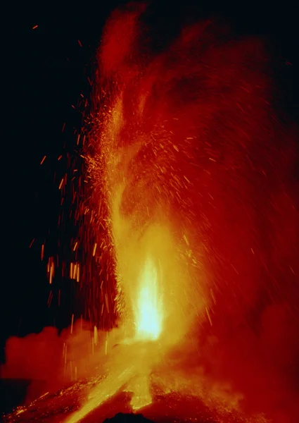 Počasí osvětlení erupce — Stock fotografie